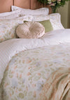 Laura Ashley Orisia Peony Printed Floral Duvet Cover Set, Pale Sage Green