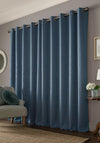 Laura Ashley Stephanie 88”X90” Eyelet Curtains, Blue