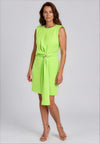 Laura Bernal Statement Belt Mini Dress, Green