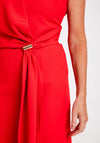 Laura Bernal Statement Belt Mini Dress, Red