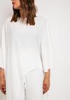 Laura Bernal Asymmetric Top & Wide Leg Trouser Two-Piece, White