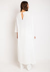 Laura Bernal Asymmetric Top & Wide Leg Trouser Two-Piece, White