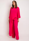 Laura Bernal Asymmetric Top & Wide Leg Trouser Two-Piece, Pink