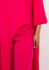 Laura Bernal Asymmetric Top & Wide Leg Trouser Two-Piece, Pink