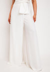 Laura Bernal Bow Waist Wide Leg Jumpsuit, White