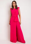 Laura Bernal Bow Waist Wide Leg Jumpsuit, Pink
