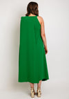 Laura Bernal Long Cape Sleeve Midi Dress, Green