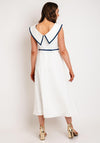 Laura Bernal Peter Pan Collar A-Line Midi Dress, White