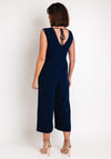 Laura Bernal Gathered Side Wide Leg Jumpsuit, Navy
