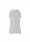 Laura D Design Linen Long Sleeve Christening Gown, White