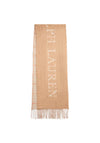 Lauren Ralph Lauren Reversible Logo Jacquard Scarf, Camel
