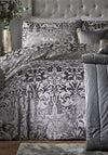 Laurence Llewelyn Bowen Luxury Velvet Firenza Damask Duvet Cover Set, Slate