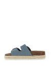 Lunar Lazy Dogz Double Strap Mules, Mid Blue