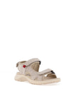 Lunar Lazy Dogz Riviera Walking Sandals, Beige