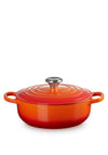 Le Creuset Cast Iron 24cm Sauteuse Dish , Volcanic