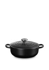 Le Creuset Signature Collection Cast Iron 3.4L Sauteuse Oven Dish, Matt Black