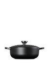 Le Creuset Signature Collection Cast Iron 3.4L Sauteuse Oven Dish, Matt Black