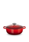 Le Creuset Signature Collection Cast Iron 3.4L Sauteuse Oven Dish, Cerise