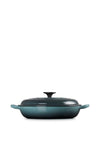 Le Creuset Cast Iron Classic Shallow Casserole Dish 26cm, Ocean