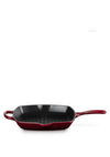 Le Creuset Signature Square Skillet Grill Pan, Garnet