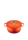 Le Creuset Cast Iron 5.3L Round Casserole Dish, Volcanic