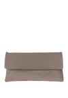 Le Babe Shimmering Suede Clutch Bag, Pearl