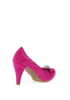 Le Babe Cluster Bow Court Shoes, Magenta
