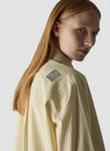Le Comte Pinstripe with Tie Neck Detail Blouse, Yellow Multi
