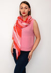 Le Comte Two Toned Loop Scarf, Pink