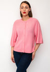 Le Comte Button Front Cardigan, Pink