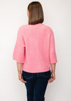 Le Comte Button Front Cardigan, Pink