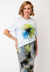 Le Comte Flower Print Oversized T-Shirt, Blue