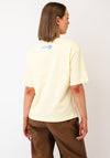 Le Comte Floral Graphic with Magazine Print T-Shirt, Yellow