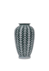 Mindy Brownes Green Leaf Pattern Vase