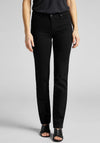 Lee Marion Straight Jeans, Black Rinse