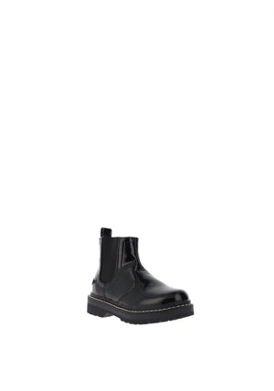 Lelli Kelly Girls Side Zip Patent Chelsea Boots, Black