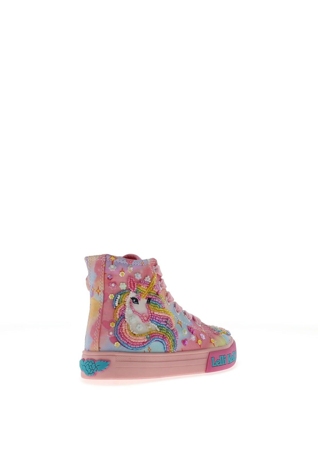 Lelli Kelly Girls Unicorn Rainbow Canvas Hi Top Trainer, Multi