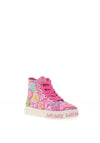Lelli Kelly Girl Eloise Hi Top Floral Trainer, Pink Multi