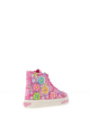 Lelli Kelly Girl Eloise Hi Top Floral Trainer, Pink Multi