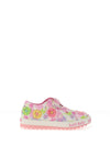 Lelli Kelly Girl Eloise Canvas Floral Trainer, White Multi