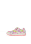 Lelli Kelly Girl Eloise Canvas Floral Trainer, White Multi