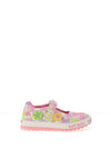 Lelli Kelly Girl Eloise Canvas Floral Shoe, White Multi