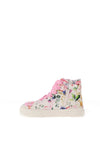 Lelli Kelly Girl Serena Floral Hi Top Trainer, White