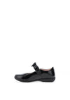 Lelli Kelly Sabrina Patent Heart Velcro Strap Shoes, Black