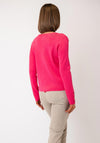 Leo & Ugo Embellished Button-Down Cardigan, Fuchsia