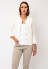 Leo & Ugo Sequin Detail Tweed Jacket, Off-White