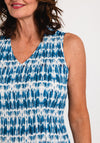 Leo & Ugo Stretch Plisse Tie Dye Midi Dress, Multi