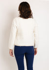 Leo & Ugo Short Open Boucle Jacket, Off White