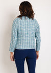 Leo & Ugo Short Open Tweed Jacket, Blue