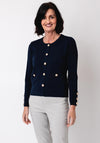 Leo & Ugo Knit Buttoned Cardigan, Navy